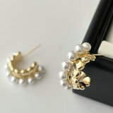 Pearl heart hoop