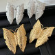 Metal butterfly earrings