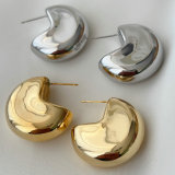 Chunky coin earrings