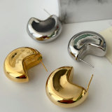 Chunky coin earrings