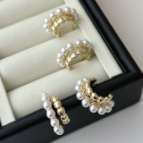 Pearl heart hoop