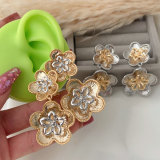 Chunky flower earrings