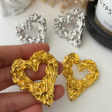 Chunky heart earrings
