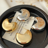 Chunky coin earrings