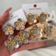 Chunky flower earrings