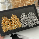 Chunky ball tassel earrings