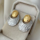 Oval shape earrings
