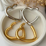 Chunky heart hoop