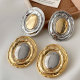 Egg shaped earrings