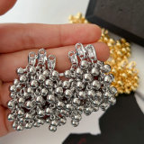 Chunky ball tassel earrings