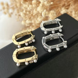 square pearl earrings