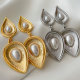 Pearl leaf earrings