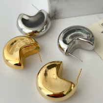 Chunky coin earrings