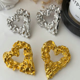 Chunky heart earrings