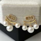 CD pearl earrings