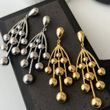 Ball charm earrings