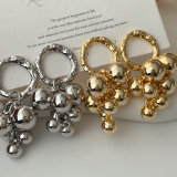 Fashion ball charm earrings