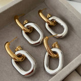 Chain chunky earrings