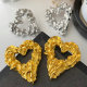 Chunky heart earrings