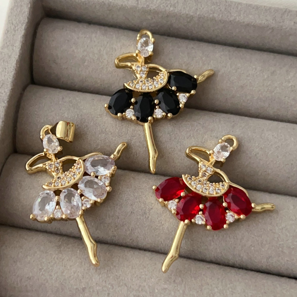 Pave dancer charm
