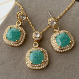 Blue zircon set jewelry