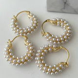 Basic full pearl hoop