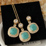 Blue zircon set jewelry