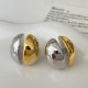 Round metal earrings