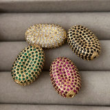 Pave bead charm