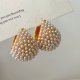 Water drop pearl earrings