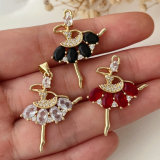 Pave dancer charm