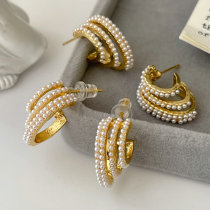 Small pearl hoop