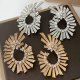 Pave fine earrings