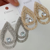Crystal water drop earrings