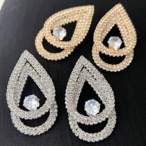 Crystal water drop earrings