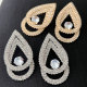 Crystal water drop earrings