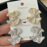 Zircon Skirt Earrings