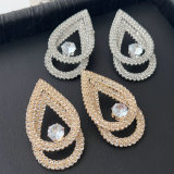 Crystal water drop earrings