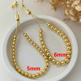 Gold bead bracelet