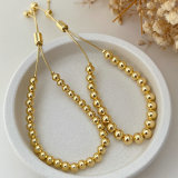 Gold bead bracelet