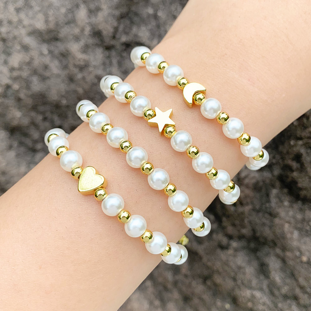 glass pearl star heat bracelet