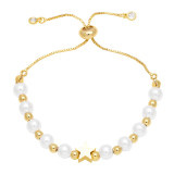 glass pearl star heat bracelet