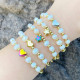 Fresh water pearl star heart bracelet