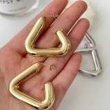 Stainless steel chunky hoop