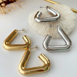 Stainless steel chunky hoop