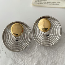 Chunky circle earrings