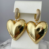 Chuny heart charm earrings