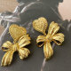 Bow charm earrings