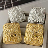 Chunky square earrings