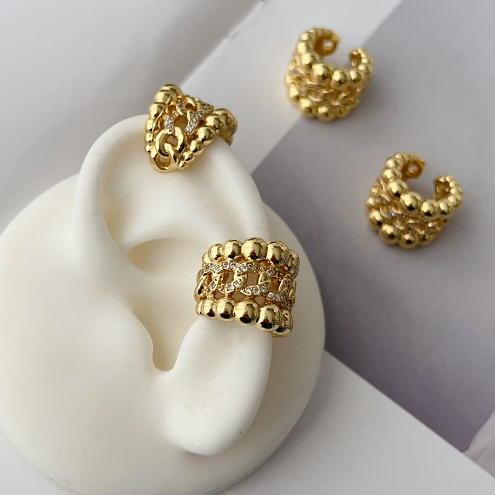 Bead ear cuff ( pairs )